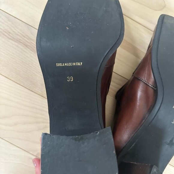 Vintage Aldo Leather Heeled Loafers – Made in Italy Size 8 / 39 - Picture 8 of 8